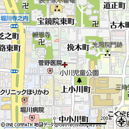京都府京都市上京区御三軒町36-3周辺の地図