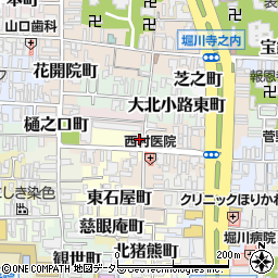京都府京都市上京区土田町周辺の地図
