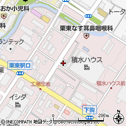 滋賀県栗東市下鈎852周辺の地図