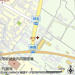 滋賀県栗東市林310周辺の地図
