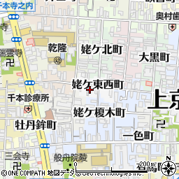 京都府京都市上京区姥ケ東西町周辺の地図