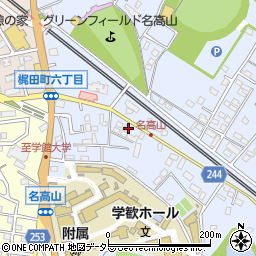 愛知県大府市横根町名高山16周辺の地図