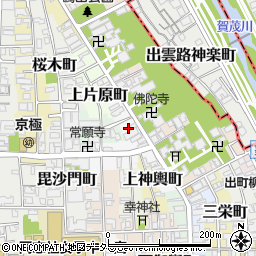 京都府京都市上京区十念寺前町周辺の地図