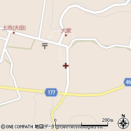 島根県大田市大代町大家1684周辺の地図