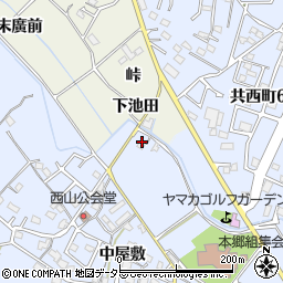 愛知県大府市長草町ドンド周辺の地図