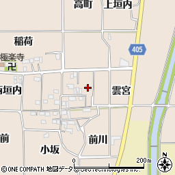 京都府亀岡市河原林町勝林島雲宮周辺の地図