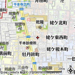 京都府京都市上京区姥ケ西町周辺の地図