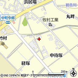 愛知県豊田市中町申待塚周辺の地図