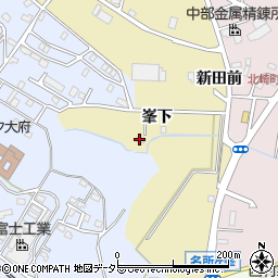 愛知県大府市北崎町峯下周辺の地図