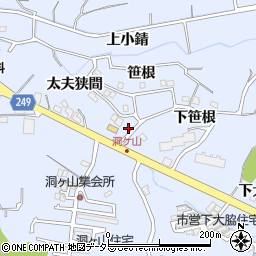 愛知県東海市荒尾町（太夫狭間）周辺の地図