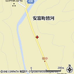 兵庫県姫路市安富町皆河989周辺の地図