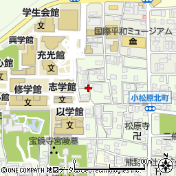京都府京都市北区小松原北町周辺の地図