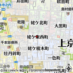 京都府京都市上京区姥ケ東西町628-1周辺の地図