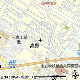 滋賀県栗東市高野344-11周辺の地図