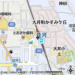 京都府亀岡市周辺の地図