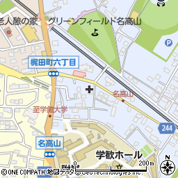 愛知県大府市横根町名高山15周辺の地図