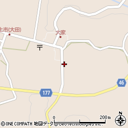 島根県大田市大代町大家1672周辺の地図