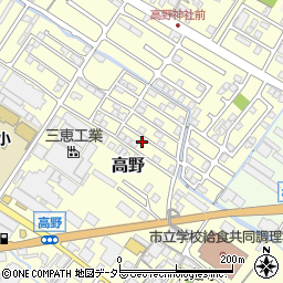 滋賀県栗東市高野344-10周辺の地図
