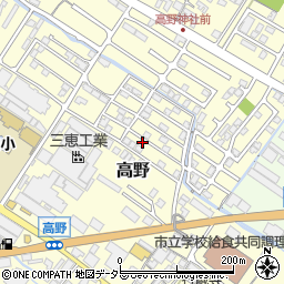 滋賀県栗東市高野344-9周辺の地図
