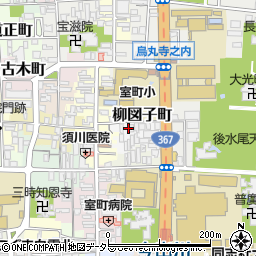 京都府京都市上京区柳図子町306周辺の地図