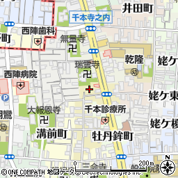 京都府京都市上京区作庵町周辺の地図