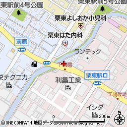 滋賀県栗東市下鈎1147周辺の地図