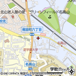 愛知県大府市横根町名高山14周辺の地図