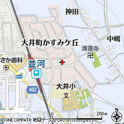京都府亀岡市大井町かすみケ丘周辺の地図