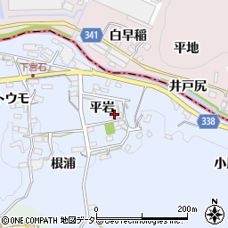 愛知県岡崎市宮石町（平岩）周辺の地図