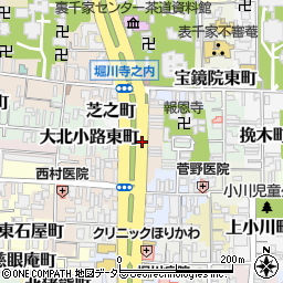 京都府京都市上京区竹屋町周辺の地図