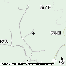 愛知県豊田市花沢町ワル田周辺の地図