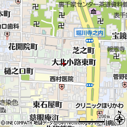 京都府京都市上京区大北小路東町周辺の地図