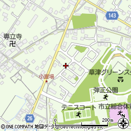 滋賀県草津市下笠町679周辺の地図