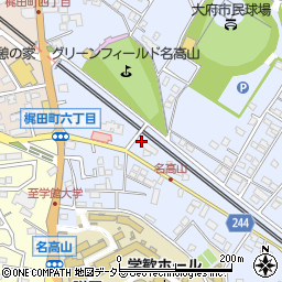 愛知県大府市横根町名高山48周辺の地図
