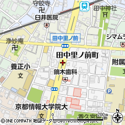 京都府京都市左京区田中里ノ前町周辺の地図