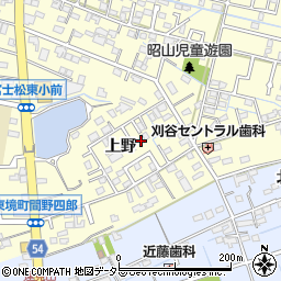 愛知県刈谷市東境町上野50周辺の地図