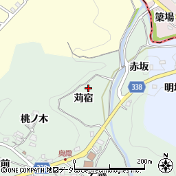 愛知県岡崎市奥殿町苅宿周辺の地図