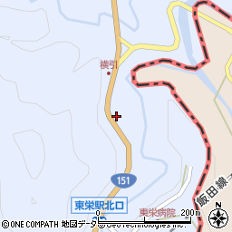 愛知県北設楽郡東栄町三輪横引周辺の地図