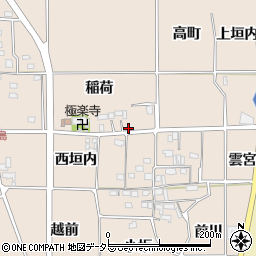 京都府亀岡市河原林町勝林島稲荷2-1周辺の地図