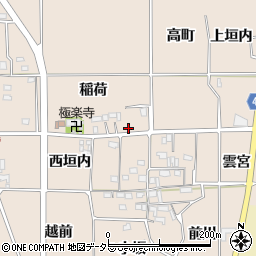 京都府亀岡市河原林町勝林島稲荷2周辺の地図