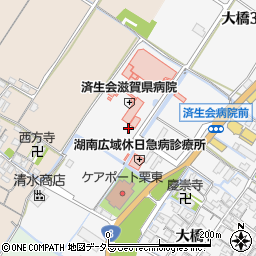 滋賀県栗東市大橋2丁目周辺の地図