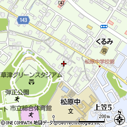 滋賀県草津市下笠町306-2周辺の地図