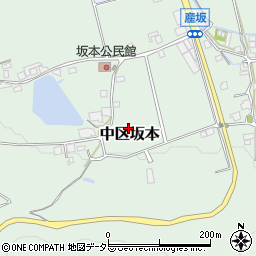 兵庫県多可郡多可町中区坂本周辺の地図