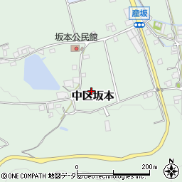 兵庫県多可町（多可郡）中区坂本周辺の地図
