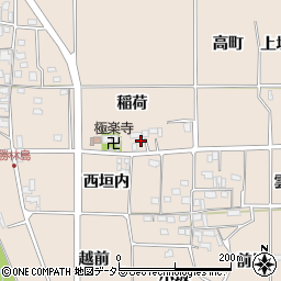 京都府亀岡市河原林町勝林島稲荷6周辺の地図