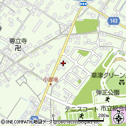 滋賀県草津市下笠町815-14周辺の地図