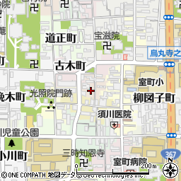 京都府京都市上京区木下突抜町390周辺の地図