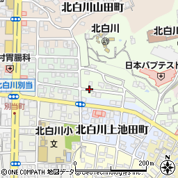 京都府京都市左京区北白川山ノ元町周辺の地図