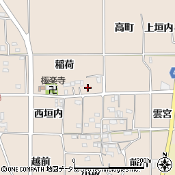 京都府亀岡市河原林町勝林島稲荷2-3周辺の地図