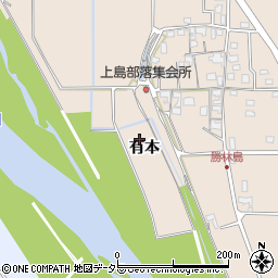 京都府亀岡市河原林町勝林島（有本）周辺の地図